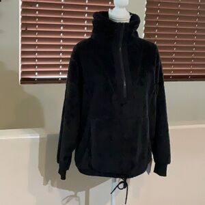 JoyLab Black Lightweight Shirt Jacket with High Collar
